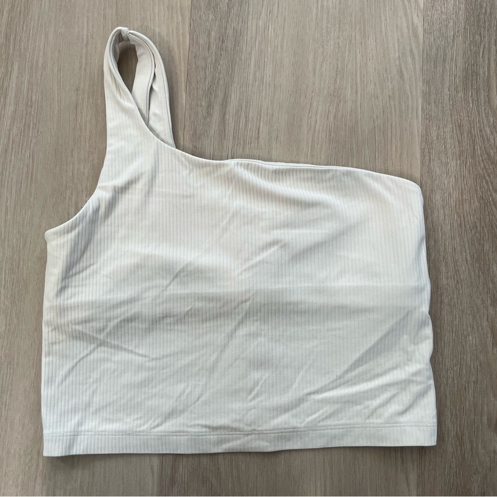 Women’s One-Shoulder Ribbed crop top